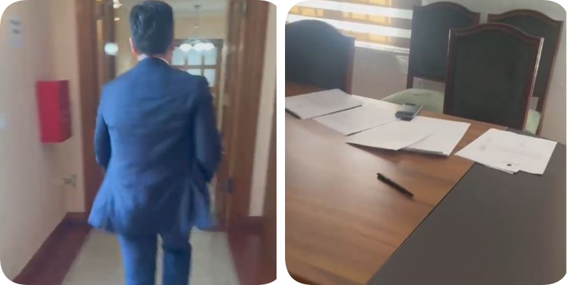 Kuvendi kërkoi që deputetët ta lexonin në sallë, momenti kur Agron Shehaj “rrëmben” marrëveshjen me SHBA dhe largohet me vrap