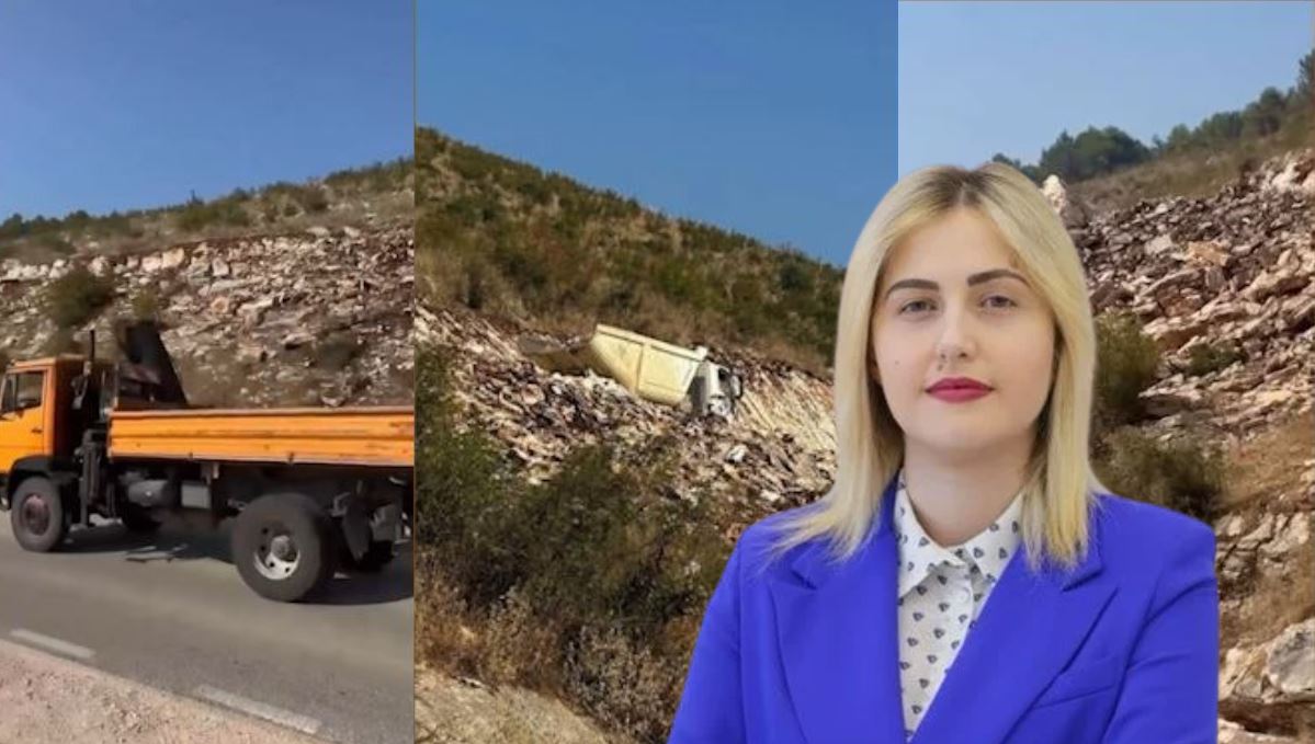 “Sarandë-Himarë po ndërtohet pa masat më minimale të sigurisë”/ Zhupa denoncon me video situatën: Makineritë punojnë pa shenja dalluese, në rrugë ka gurë të rënë