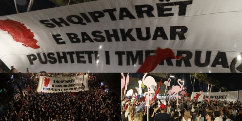 Protesta kundër qeverisë në ditën e 64 radhazi/ Lëvizja qytetare nuk ndalet, shqiptarët kërkojnë dorëheqjen e panegociueshme të Ramës