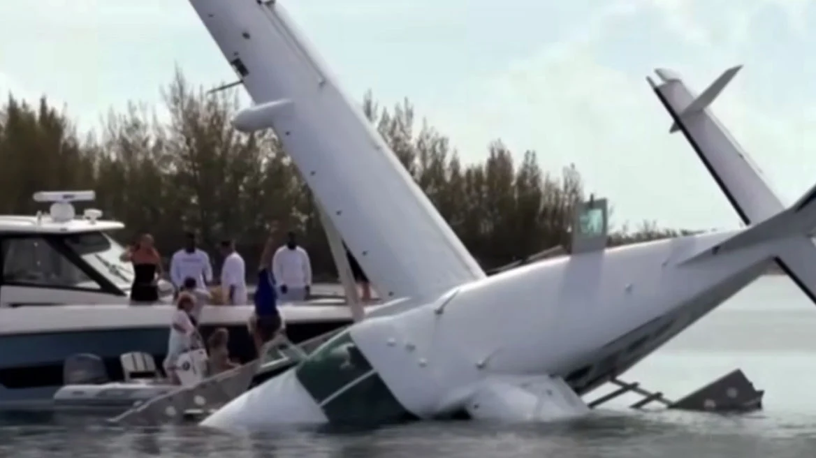 Hidroavioni përplaset me një skelë në Bahamas, momenti dramatik u filmua nga brenda kabinës