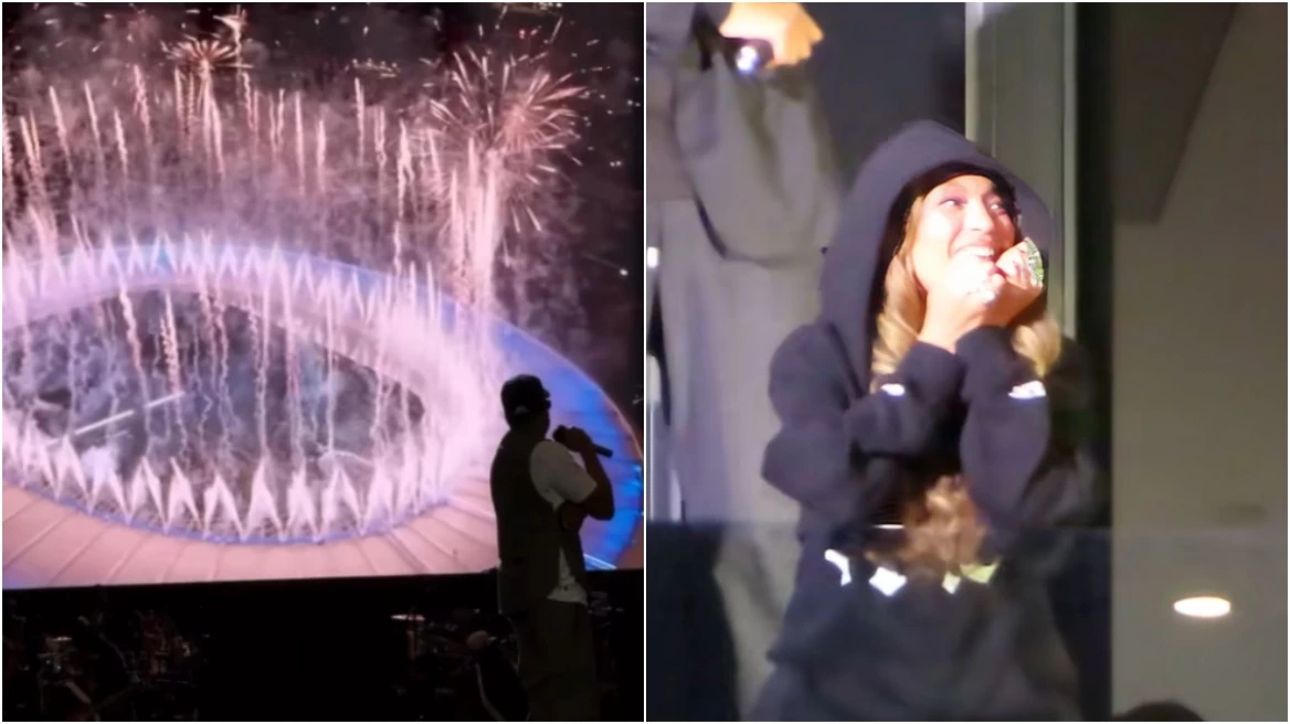 Jay-Z i uroi Beyonce-s ditëlindjen e 45-të me fishekzjarre dhe këngë në koncertin e tij në Londër