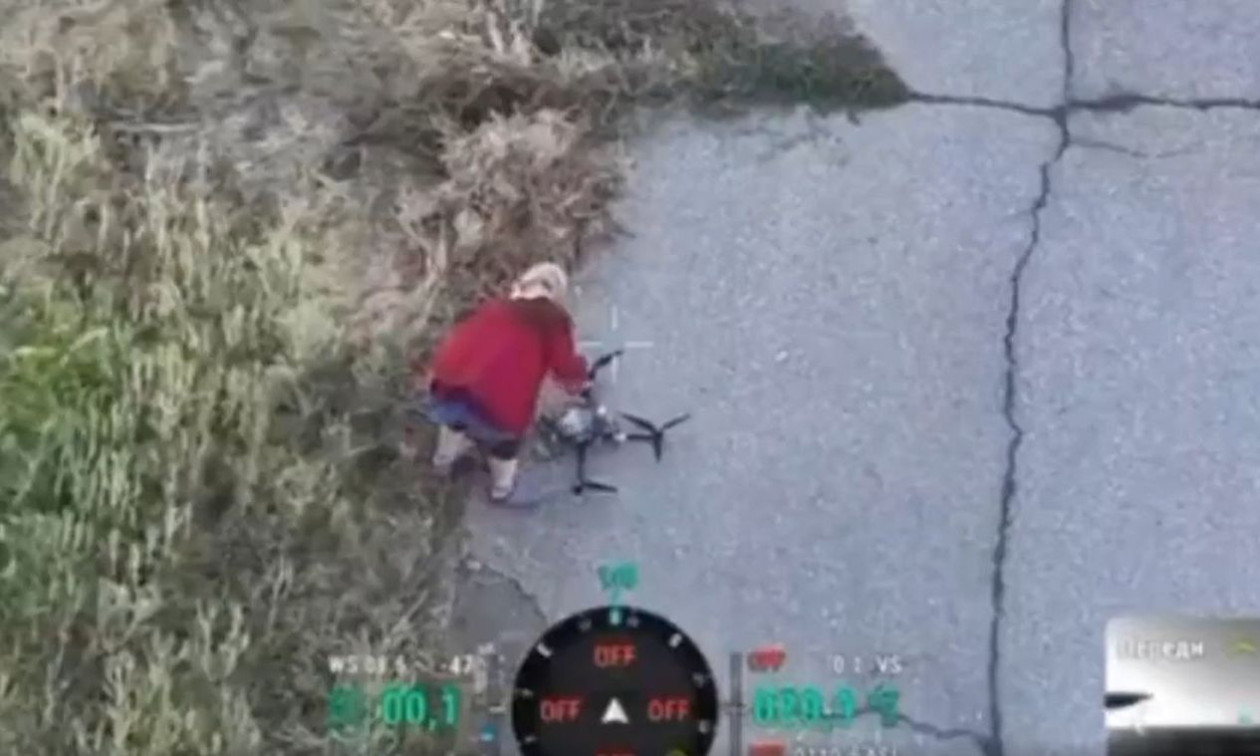 Gjyshja ukrainase çaktivizon dronin rus, i pret fibrën optike dhe i shkëput kontrollin operatorit